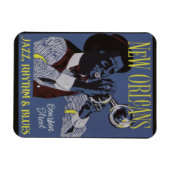 New Orleans Muziekmagneet Magneet (Horizontaal)