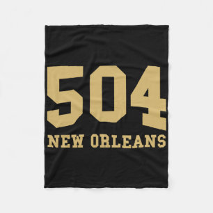 New Orleans Netnummer 504 - Thuisstad Trots - Clic Fleece Deken