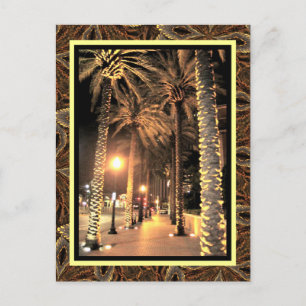 New Orleans Night Lights-Louisiana Briefkaart