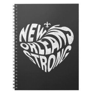 New Orleans Nola Strong Heart Notitieboek