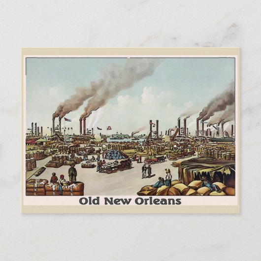 New Orleans Old Time Briefkaart (Voorkant)