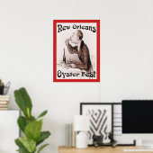  New Orleans Oyster Festival print (Thuiskantoor)