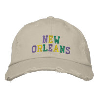 NEW ORLEANS Paarse Gouden Groen noodkatoen