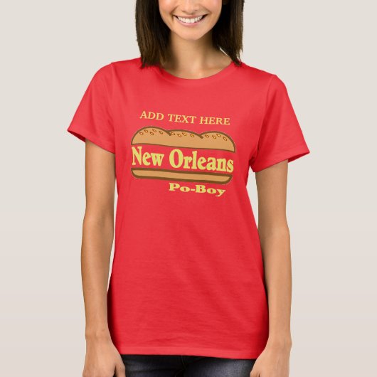 New Orleans Po Boy T-shirt (Voorkant)