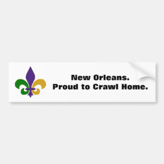 New Orleans Proud om de Bumpersticker van het Huis
