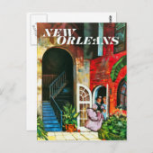  New Orleans Reis Briefkaart (Voorkant / Achterkant)