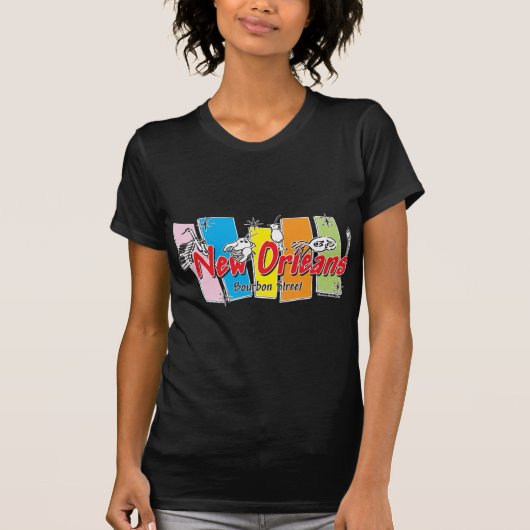 New Orleans Retro Kijk T-shirt (Voorkant)