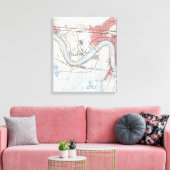 New Orleans Riverfront Jefferson Parish Canvas Afdruk (Insitu (Woonkamer))