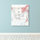 New Orleans Riverfront Jefferson Parish Canvas Afdruk (Insitu (Houten vloer))