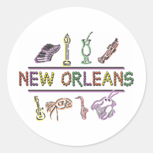 New Orleans Ronde Sticker