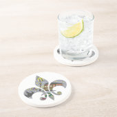 New Orleans Scene Fleur de Lis Zandsteen Onderzetter (Zijkant)