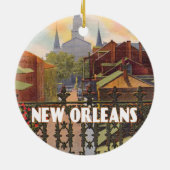 New Orleans  Scene Keramisch Ornament (Achterkant)