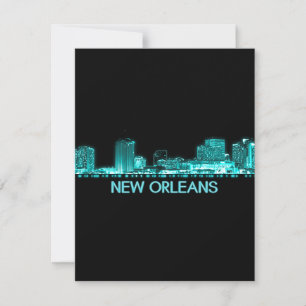 New Orleans Skyline Bedankkaart