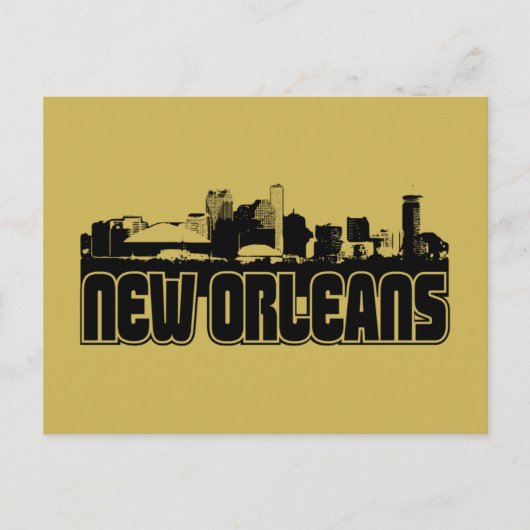 New Orleans Skyline Briefkaart (Voorkant)
