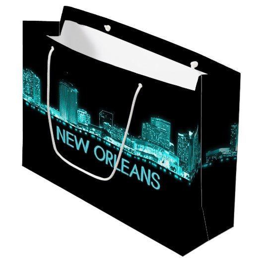 New Orleans Skyline Groot Cadeauzakje (Voorkant Gekanteld)