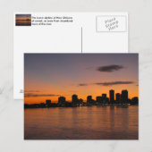 New Orleans Skyline Post Card Briefkaart (Voorkant / Achterkant)