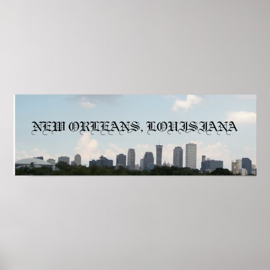 New Orleans Skyline Poster (Voorkant)