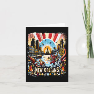 New Orleans Souvenir Mardi Gras Bourbon Street Lou Kaart
