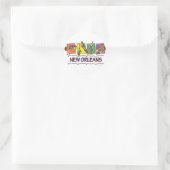 NEW-ORLEANS-SQUARES-eps kopie Ronde Sticker (Tas)