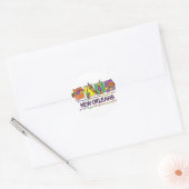NEW-ORLEANS-SQUARES-eps kopie Ronde Sticker (Envelop)