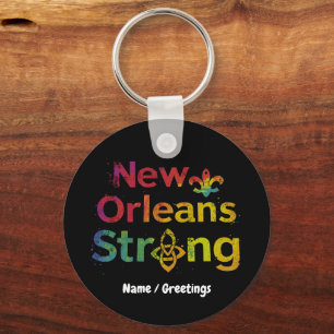 New Orleans Sterk inspireert NOLA trots Sleutelhanger