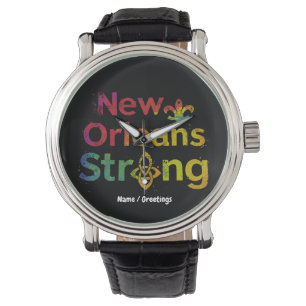 New Orleans Sterk Inspirerende NOLA Trots Horloge
