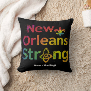 New Orleans Sterk Inspirerende NOLA Trots  Kussen