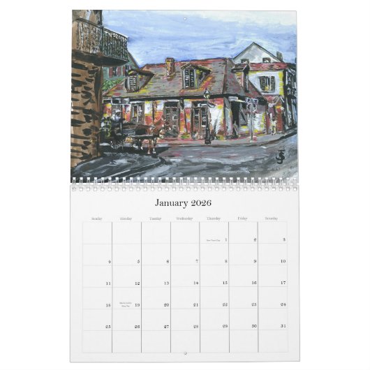 New Orleans Street Car Kalender (Jan 2026)