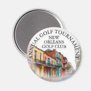 New Orleans Street Golf Club Toernooi Aangepast Magneet
