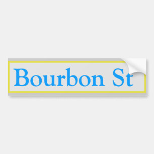 New Orleans Street Name Tegels, getallen, bewerken Bumpersticker