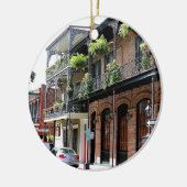 New Orleans Street Scene Keramisch Ornament (Links)