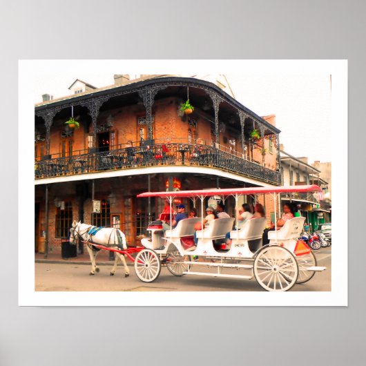 New Orleans Street Scene - Poster (Voorkant)