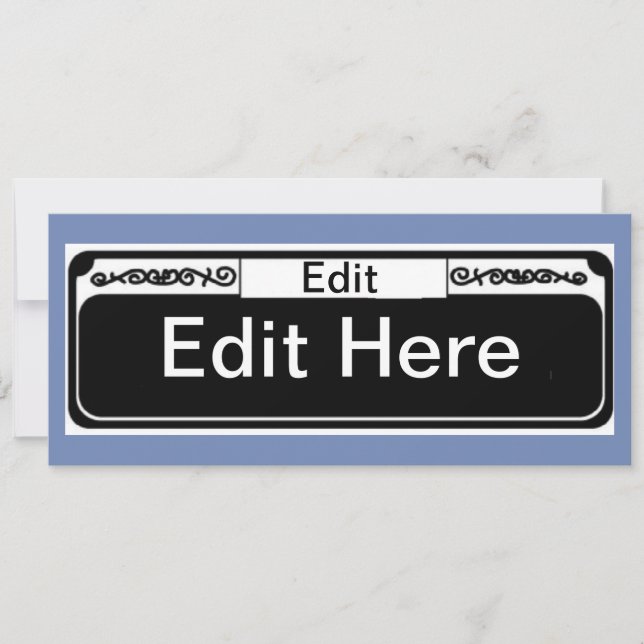 New Orleans Street Sign Blank (Voorkant)