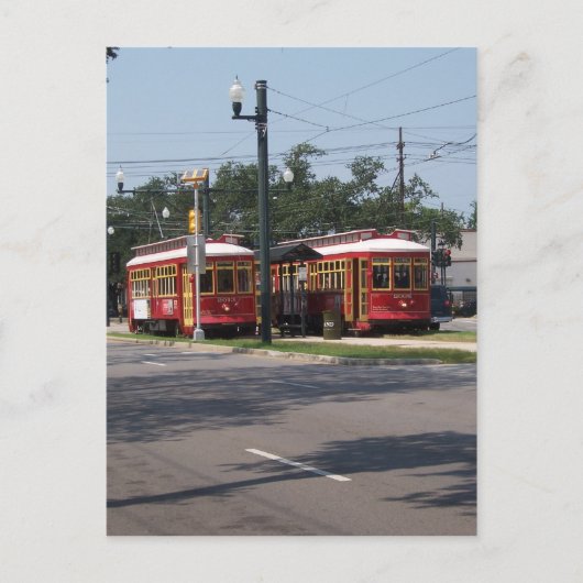 New Orleans Streetcar Briefkaart (Voorkant)