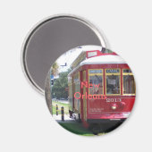 New Orleans Streetcar Magneet (Voorkant / Achterkant)