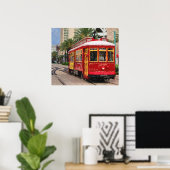 New Orleans Streetcar Print (Thuiskantoor)
