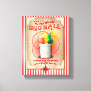 New Orleans Summertime Snowball Canvas Afdruk