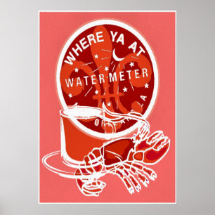 New Orleans Symbolen French Quarter Meter Hoesje Poster