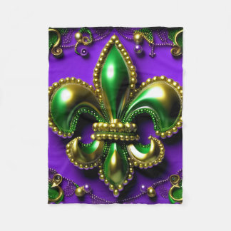 New Orleans Titel Fleur de lis Fleece Deken