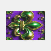 New Orleans Titel Fleur de lis Fleece Deken (Voorkant (Horizontaal))