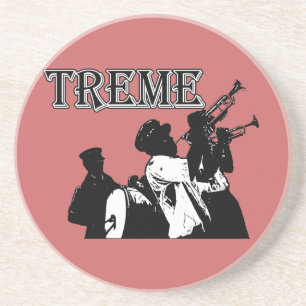 New Orleans Treme, band Zandsteen Onderzetter