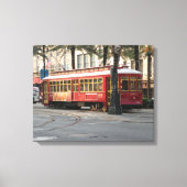 New Orleans Trolley Canvas Print (Voorkant)
