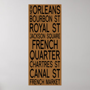 New Orleans   Typografie Poster