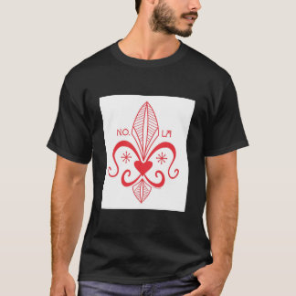 New Orleans Voodoo Fleur de Lis RED T-shirt