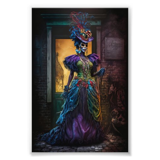 New Orleans Voodoo Queen Foto Afdruk (Voorkant)