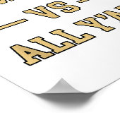 New Orleans Vs All Y'all - Throwback Design - Clic Poster (Hoek)