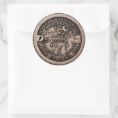 New Orleans Water Meter Hoesje Ronde Sticker (Tas)