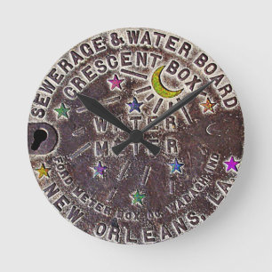 New Orleans Water Meter Wall klok