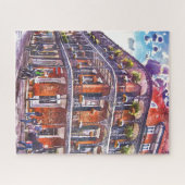 New Orleans Waterverf Iconic Architecture Legpuzzel (Horizontaal)