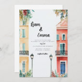 New Orleans Wedding Destination Uitnodiging (Voorkant / Achterkant)